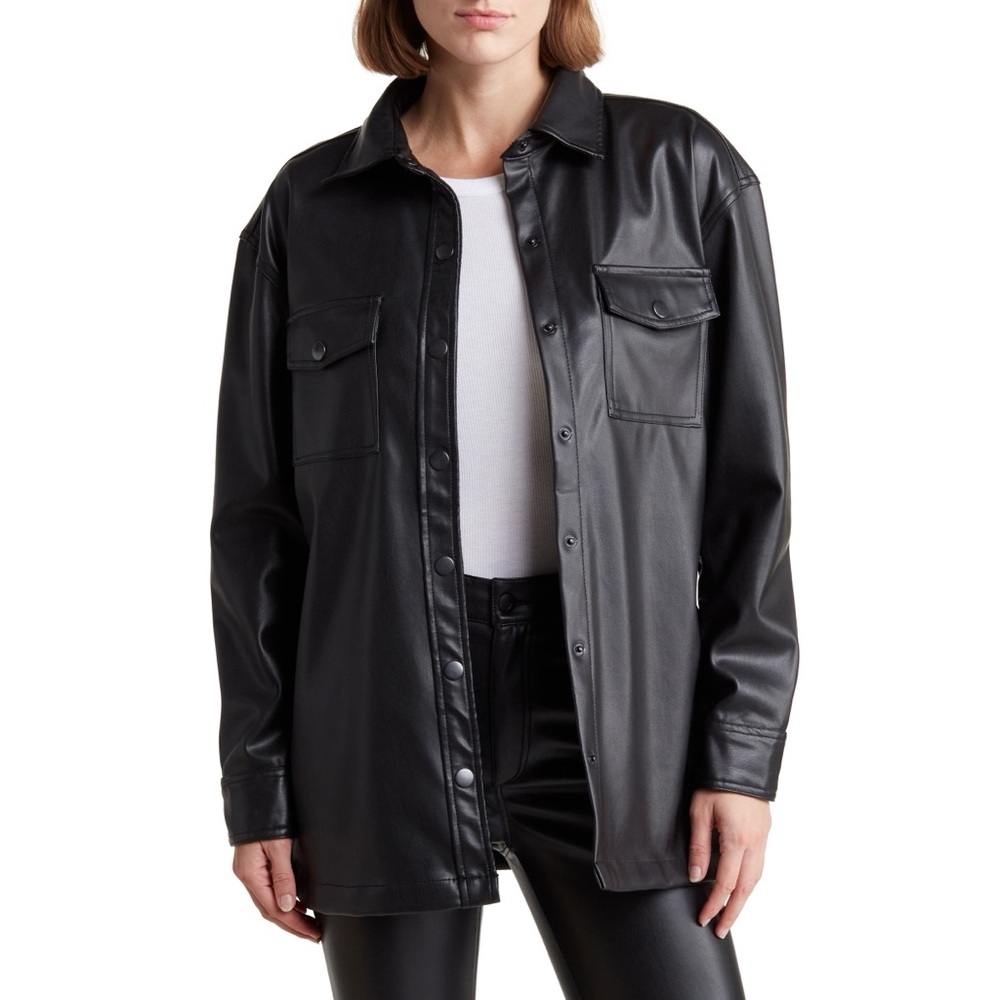 Joe's | Oversize Faux Leather Shacket